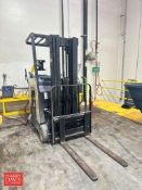 Crown 3000 Series 4,825 LB Capacity Electric Fork Truck, Model: E, S/N: 1A258036 - Rigging Fee: $125