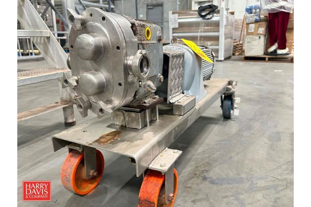 Waukesha Cherry-Burrell Positive Displacement Pump, Model: 030, S/N: 106781 with Motor: Mounted on - Image 1 of 2