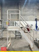 S/S Framed Platform with Stairs and Handrail: Dimensions = 30