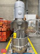 Hobart 30 Gallon 5 HP Mixer, Model: V1401, S/N: 31-1175-812 with S/S Bowl, Whisk and Paddle
