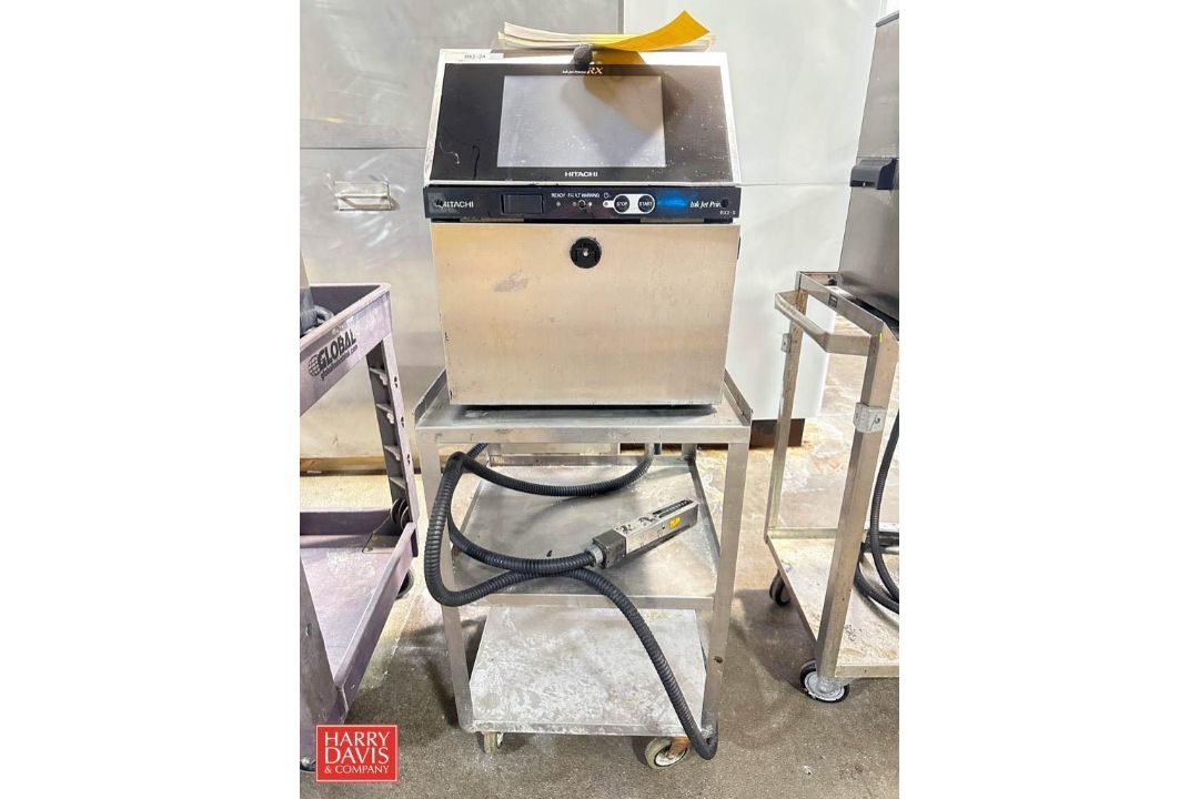 Hitachi Ink Jet Printer, Model: RX2-SD160W with S/S Cart (Location: Export, PA) - Rigging Fee: $125 - Image 1 of 2