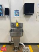 S/S Hand Sink with Foot Controls, Hand Soap and Paper Towel Dispensers - Rigging Fee: $125