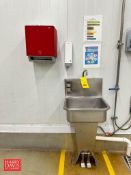 S/S Hand Sink with Foot Controls, Hand Soap and Paper Towel Dispensers - Rigging Fee: $125