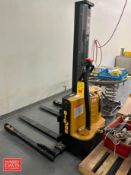 Big Joe 2,200 LB Capacity Walk-Behind Electric Fork Lift, Model: S-22-62, S/N: 4291808904