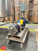 Waukesha Cherry-Burrell Positive Displacement Pump, Model: 15, S/N: 155664 with Sew Motor, Starter