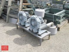 (2) FPZ SPA, Model: SCL K07MSMOR Regenerative Blower Vacuum Pumps, S/N: U05689-2012 and