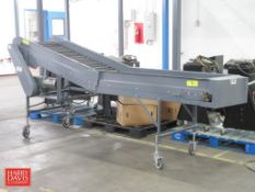 Mobile Incline Roller Conveyor with Padded Rollers: 126