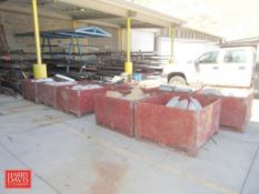 Assorted Halide Lights Estimated 400-450 Watt in (8) Wooden Bins and Bin of Assorted Lights