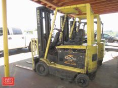 Hyster 4,600 LB Capacity 48 VLT Electric Forklift , Model: E50XM2, S/N: F108V16017W with 3-Stage