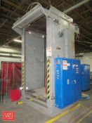 2015 Woodland MDM Box/Case Palletizer, Model: Currie, S/N: HSP-6-1161 with Power Roller Conveyor