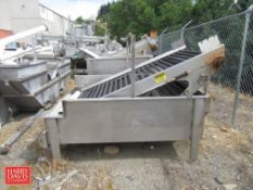 S/S Rinse Tank with Padded Roller Elevator: 38