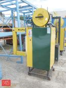 StraPack RQ-8Y Side Seal Automatic Strapping Machine on Wheels and (2) Sims Tight
