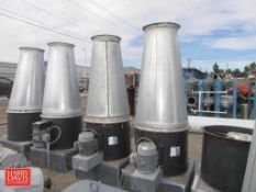 (5) Dayton 3C412B 30 Dia. Exhaust Fan Units with Floor Base: 34