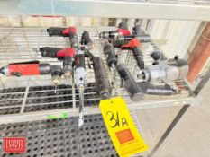(12) Assorted Pneumatic Drills, Ratchet and Impact Gun