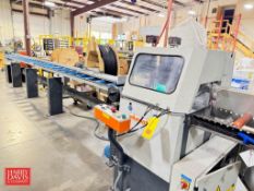 2012 ELUMATEC Miter Saw, Model: MGS 142/11, S/N: 1421130670 with Digital Read Out, (2) Roller Convey