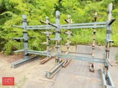 (2) Sections: Steel Tree Cantimer Storage Racks