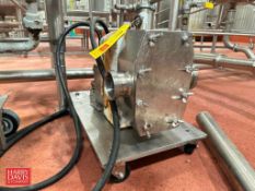 APV Positive Displacement Pump, Model: R6R, S/N: H-2787 with Hydraulic Drive: Mounted on S/S Cart