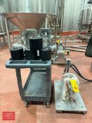 APV Positive Displacement Pump, Model: R6R with Hydraulic Drive: Mounted on S/S Cart, (2) Sets