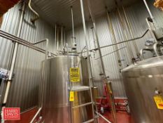 (12) Assorted Steam and S/S Ball Valves, 160'+ S/S Piping, Clamps and Pipe Hangers