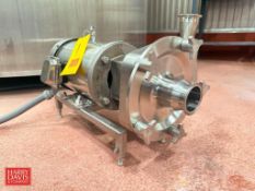 Fristam Centrifugal Pump, Model: FPX 741-190, S/N: FPX7410204257 with North American Electric S/S
