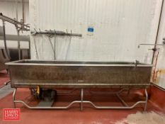 Jet Spray S/S COP Trough: 10' x 2' with Circulation Pump - Rigging Fee: $250