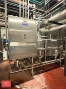 Ecolab S/S Skid Mounted 2-Tank CIP System with 250 Gallon and 150 Gallon Tanks, Fristam 7.5 HP