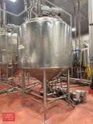 APV Crepaco 800 Gallon Dome-Top Cone-Bottom Jacketed S/S Processor, S/N: 800-9917 with Vertical