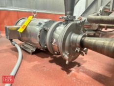 Fristam Sheer Pump, Model: FZX150, S/N: FZX15001541 with Baldor S/S Clad 10 HP 1,760 RPM Motor