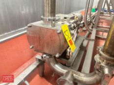 Fristam Positive Displacement Pump, Model: FLZ100L with North American Electric S/S Clad 2 HP 1,750