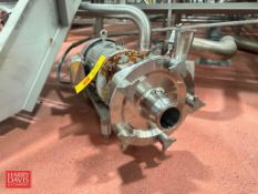 Fristam Centrifugal Pump, Model: FPX741-205, S/N: FPX7410605379 with Sterling S/S Clad 5 HP 1,745