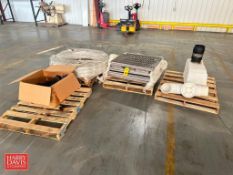 (14) Assorted S/S Racks, NEW S-Flex Clear Food Grade Medium Duty Suction Hose: 100’ x 2.5