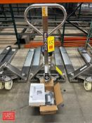 Vestil S/S Pallet Jack with 5,000 LB Capacity Digital Scale, Model: PM-2748-SCL-LP-85