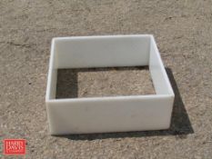 Plastic Cheese Forms, Square, Perforated: 12