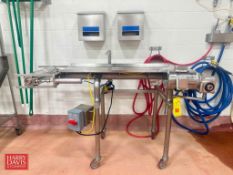 Portable S/S Framed Conveyor: 68’ x 16” with Drive - Rigging Fee: $125