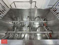 Mepaco 5,000 LB S/S 30 HP Dual-Ribbon Blender, Model: 170, S/N: M12416-1 with Change Parts, S/S Part