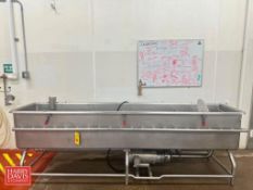 S/S COP Trough: 10’ x 2’ with Jet Wash, 10 HP Centrifugal Pump and S/S Disc Rack - Rigging Fee: $400