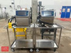 2021 Linx S/S Coders, Model: 8900 IP55, S/N: KE853 and P8907367 with (2) S/S Carts: 30