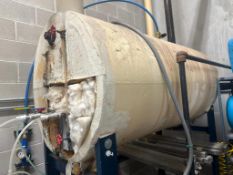 200 Gallon Horizontal Boiler Feed Tank with Grundfoss Vertical Water Pump: Mounted on Frame