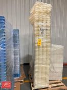 24-Cup Perforated Poly Cheese Wheel Molds: 3.25