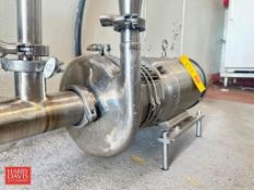 Centrifugal Pump, Model: C-218MD2IT-S with Baldor S/S Clad 7.5 HP 1,770 RPM Motor: Mounted on S/S