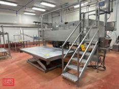 S/S Platform: 14’ x 2’ with Stairs, Handrail and Safety Gate - Rigging Fee: $125