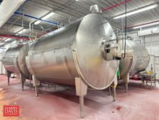 A-L Stainless 20,000 Liter Jacketed Closed Cheese Making Vat, Model: OST, S/N: 86938-3 with