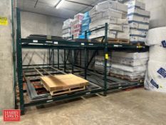 Pallet Racking Roll-Back System, 4-Lane x 2 High (700 LB Capacity Bottom Lanes, 1,400 LB Capacity