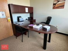 Desk, Cabinet Unit, (4) Chairs and Filing Cabinet - Rigging Fee: $30