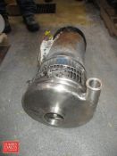 Tri-Clover S/S Centrifugal Pump with 5 HP 1,750 RPM Motor - Rigging Fee: $150