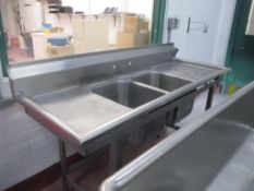 2–Basin S/S Sink: 6’ x 27