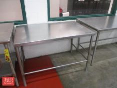 All S/S Table: 5' x 30