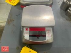 Ohaus Battery Operated 2,000 Gram Capacity S/S Tabletop Digital Scale, Model: V31XHZ