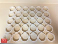 30-Cup Perforated Poly Cheese Wheel Molds: 3.25