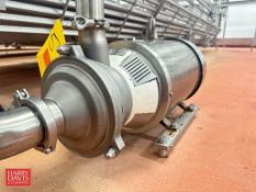 Alfa Laval Centrifugal Pump, Model: 9613277243, S/N: 835406 with Sterling S/S Clad 15 HP 1,765 RPM M